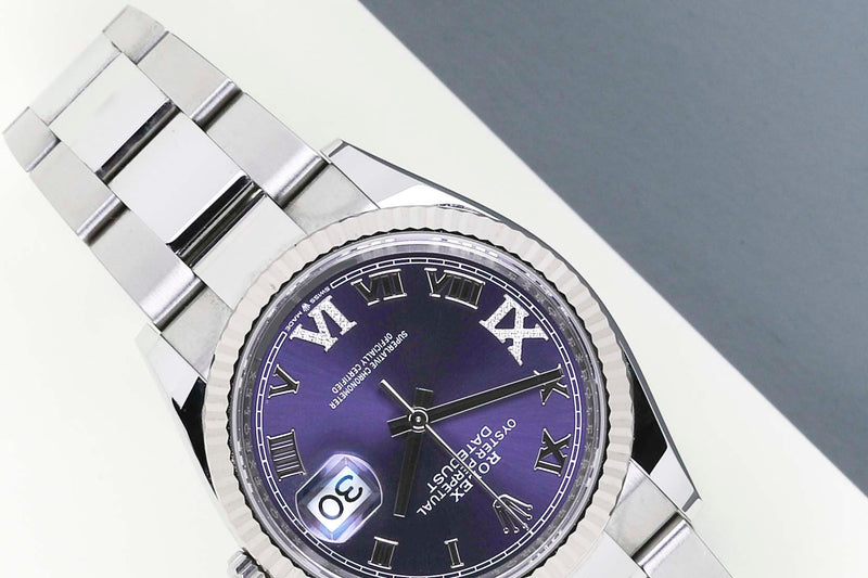 Datejust 36 'Purple Roman Diamond 6 & 9 - Oyster'