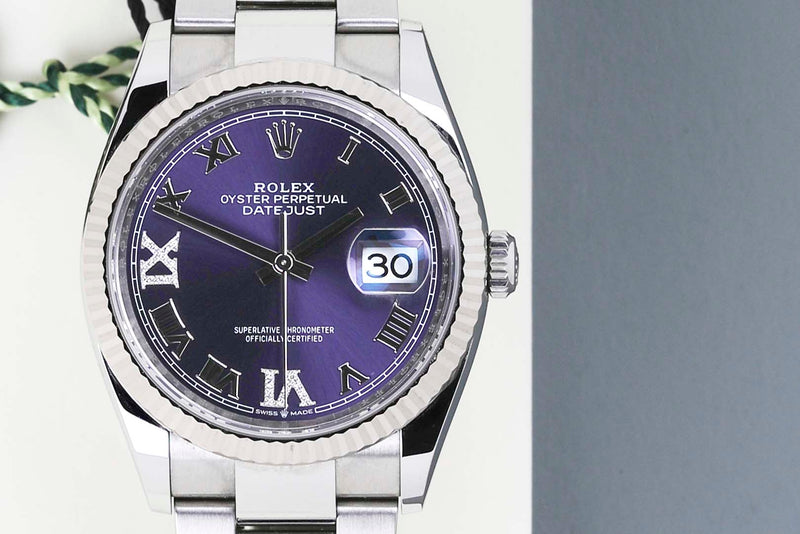 Datejust 36 'Purple Roman Diamond 6 & 9 - Oyster'