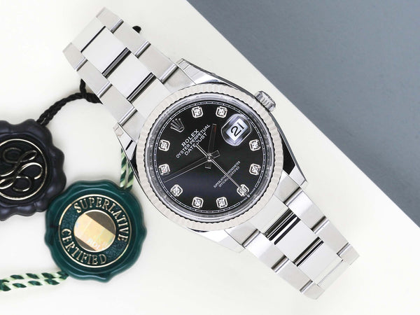 Datejust 36 'Black Diamond Dial - Oyster'