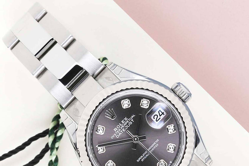 Datejust 28 'Slate Diamond Dial - Oyster'