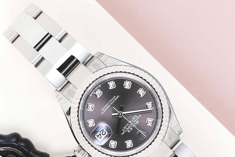 Datejust 28 'Slate Diamond Dial - Oyster'