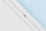 Necklace - 18ct. White Gold - 0,28 CRT. - 46CM