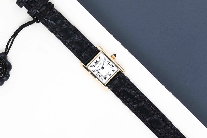 Tank Louis Cartier 'White Paris Dial - Yellow Gold'