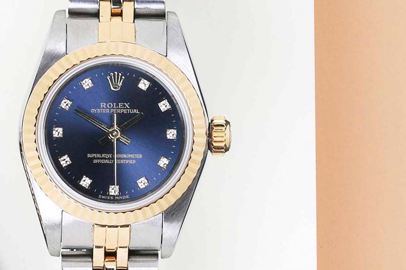 Oyster Perpetual 26 'Blue Diamond Dial - Jubilee'