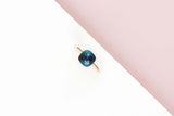 Nudo Petit Ring - Rose & White Gold - London Blue Topaz - Size 53 - B&P