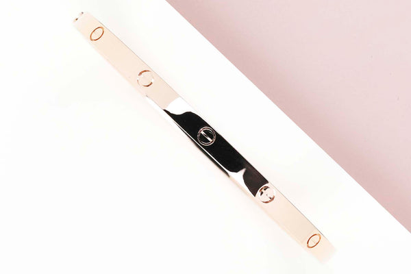 Love Bracelet Small - Rose Gold - Size 16 - B&P