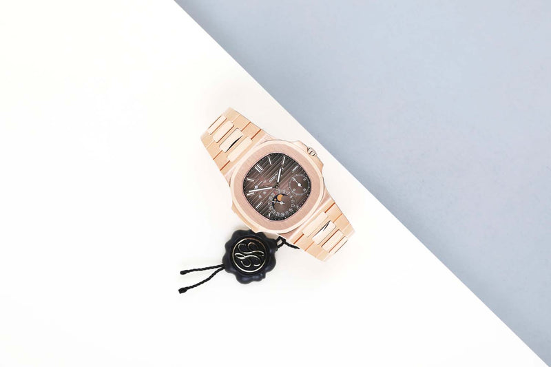 Nautilus 'Rose Gold - Sunburst Brown Dial'