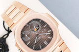 Nautilus 'Rose Gold - Sunburst Brown Dial'