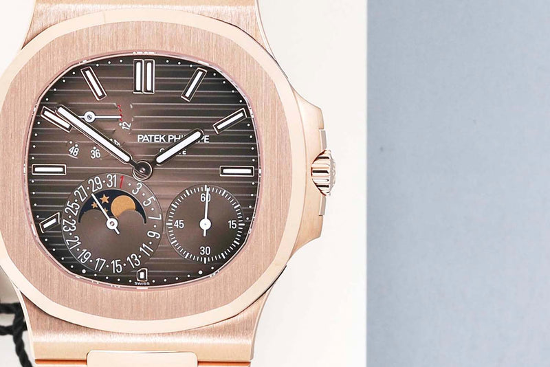 Nautilus 'Rose Gold - Sunburst Brown Dial'