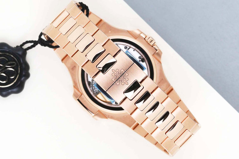 Nautilus 'Rose Gold - Sunburst Brown Dial'