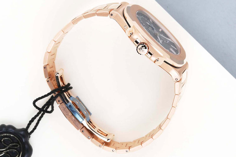 Nautilus 'Rose Gold - Sunburst Brown Dial'