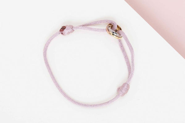 Trinity Cord Bracelet - Yellow/Rose/White Gold