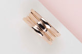 B.ZERO 1 Three Band Ring - Size 57 - Rose Gold - B