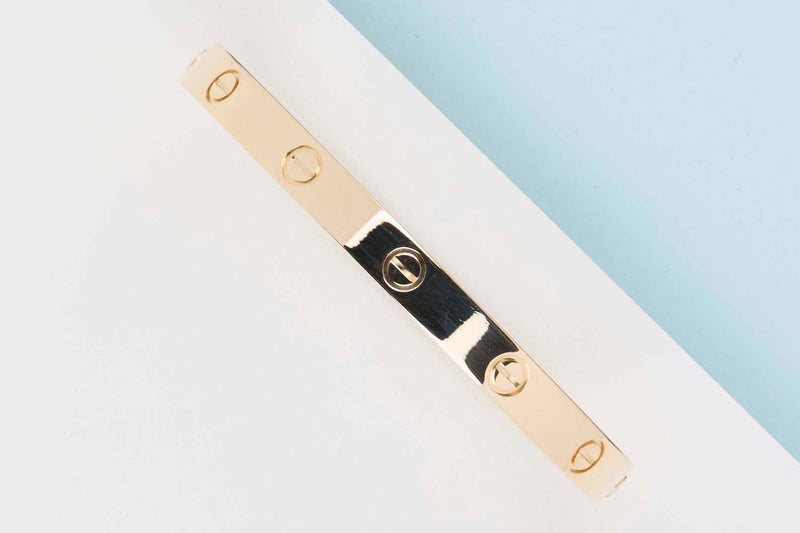 Love Bracelet - Yellow Gold - Size 18 - B&P