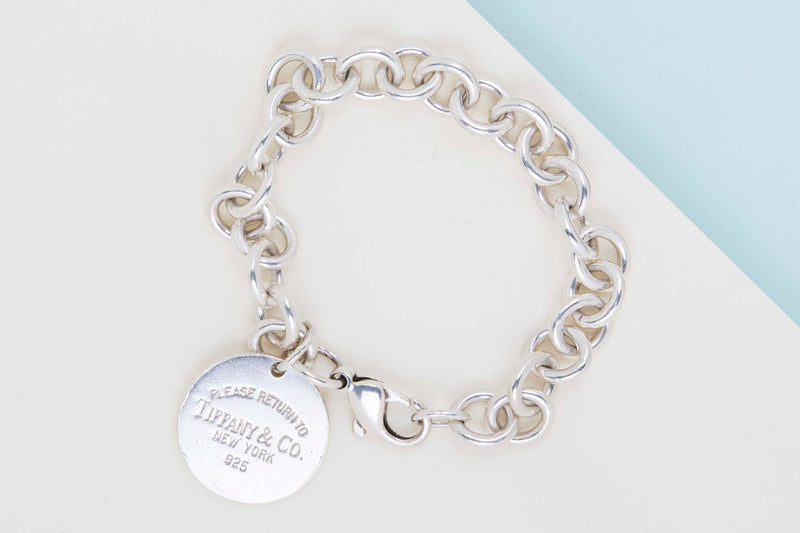 Return To Tiffany Tag Charm Bracelet - Silver - B