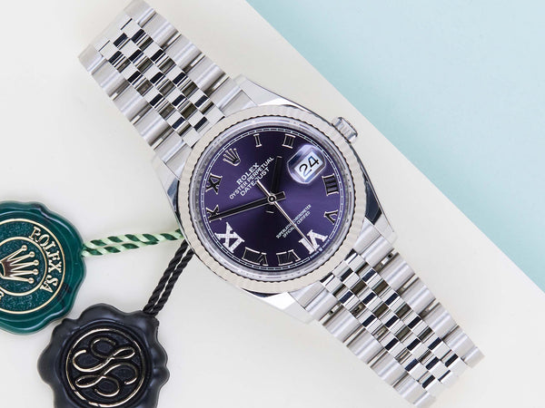 Datejust 36 'Aubergine VI/IX Diamond Dial - Jubilee'