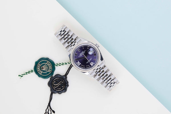 Datejust 36 'Aubergine VI/IX Diamond Dial - Jubilee'