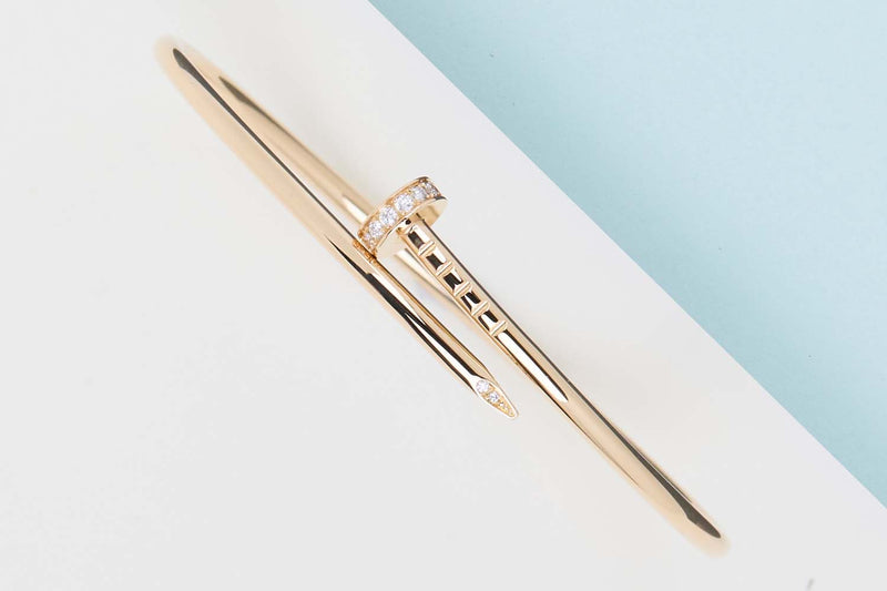 Juste un Clou Bracelet Small - Yellow Gold Diamonds - Size 17 - B&P