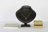 Vintage Alhambra Necklace - Yellow Gold & Carnelian - 42 CM - B&P