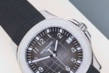 Aquanaut 'Black Grey Dial - Steel & Rubber Straps'