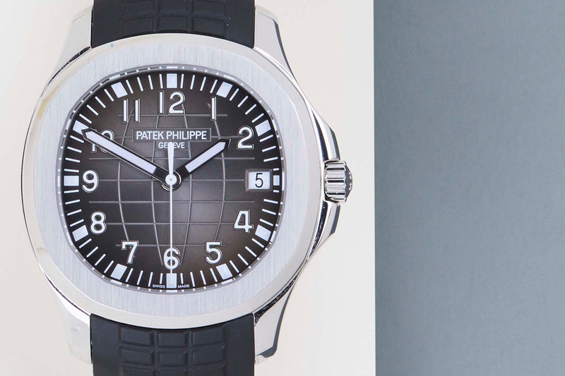 Aquanaut 'Black Grey Dial - Steel & Rubber Straps'