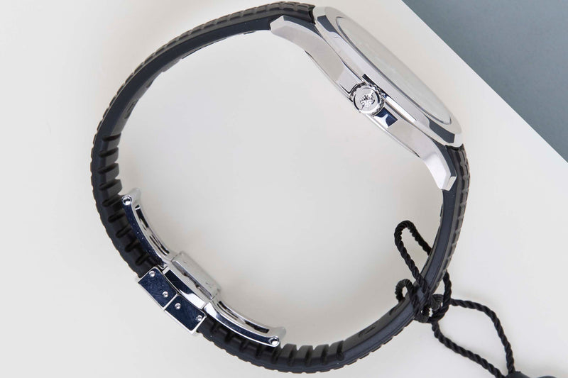 Aquanaut 'Black Grey Dial - Steel & Rubber Straps'