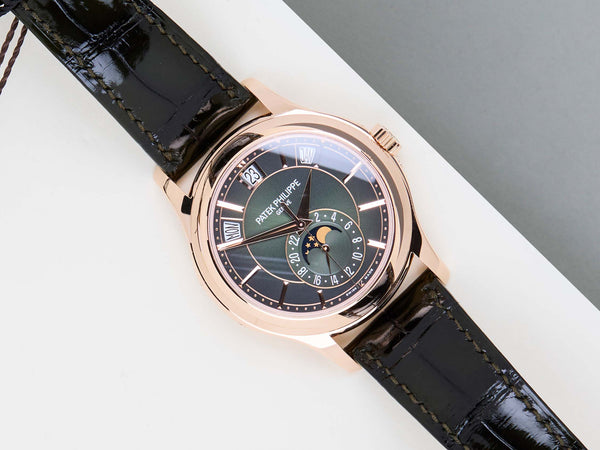 Annual Calendar Moon Phase 'Rose Gold - Green Dial'