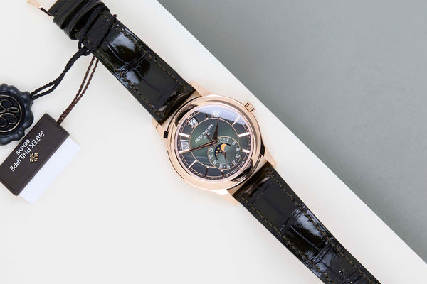 Annual Calendar Moon Phase 'Rose Gold - Green Dial'