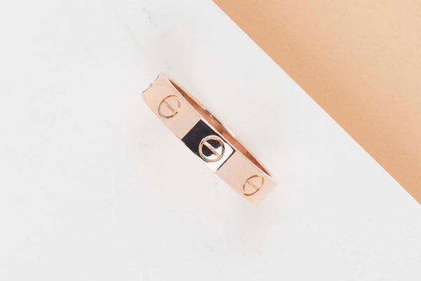 Love Ring Small - Rose Gold - Size 50 - B