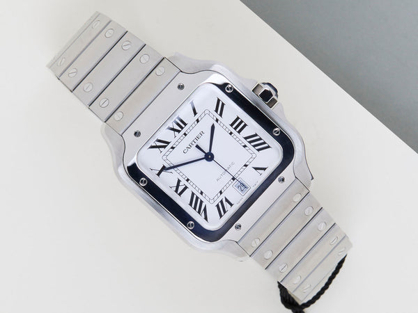 Santos Large 'Silver Roman Dial'