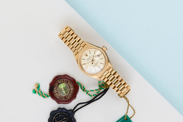 Datejust 26 'Linen Champagne Dial - President'