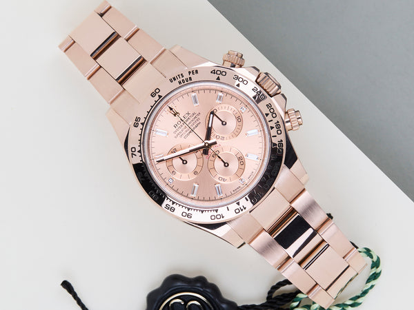 Daytona 'Everose Gold - Sundust Baguette Diamond Dial'