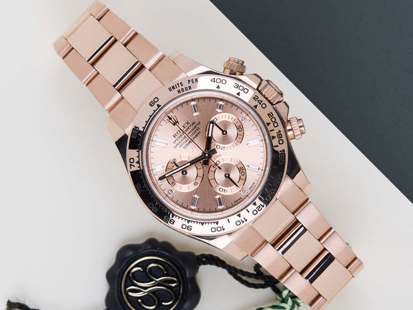 Daytona 'Everose Gold - Sundust Baguette Diamond Dial'