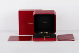 Love Bracelet Small Yellow Gold & 6 Diamonds - Size 17 - B&P