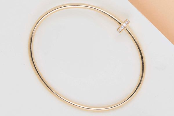 Juste Un Clou Small - Yellow Gold & Diamonds - Size 15 - B&P