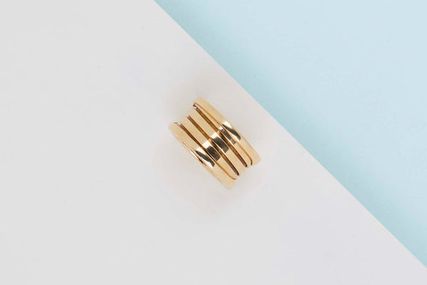 B.Zero 1 Four-Band Ring - Size 52 - Yellow Gold - B