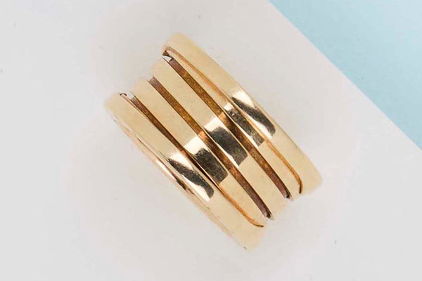 B.Zero 1 Four-Band Ring - Size 52 - Yellow Gold - B