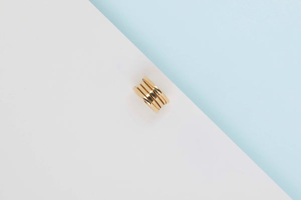 B.Zero 1 Four-Band Ring - Size 52 - Yellow Gold - B