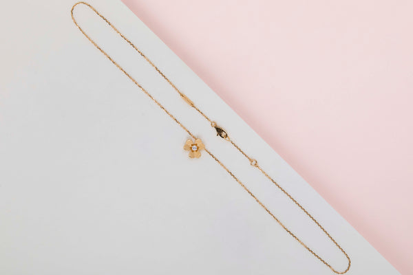 Frivole Mini Necklace - Yellow Gold & Diamond - B&P