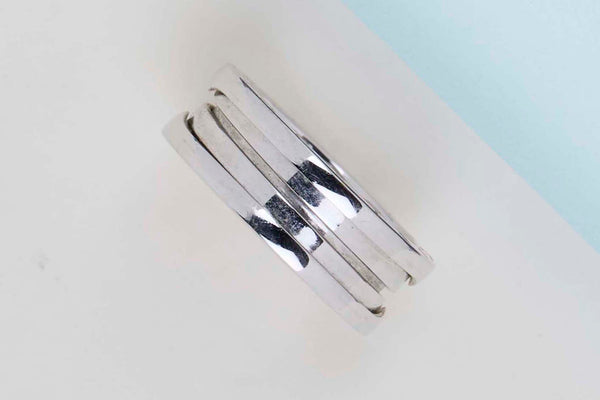 B.Zero 1 Three Band Ring - White Gold - Size 58 - B