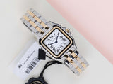 Panthère De Cartier Medium 'Steel/Yellow Gold - Silver Roman Dial'