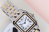 Panthère De Cartier Medium 'Steel/Yellow Gold - Silver Roman Dial'