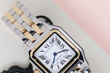 Panthère De Cartier Medium 'Steel/Yellow Gold - Silver Roman Dial'