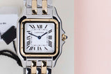 Panthère De Cartier Medium 'Steel/Yellow Gold - Silver Roman Dial'