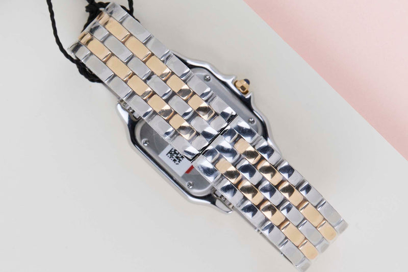 Panthère De Cartier Medium 'Steel/Yellow Gold - Silver Roman Dial'
