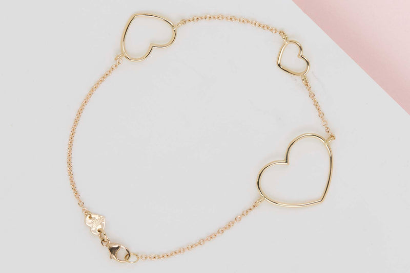 Yellow Gold Bracelet - 18 CM