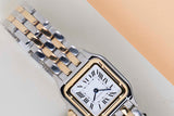 Panthère De Cartier Small 'Steel/Yellow Gold - Silver Roman Dial'