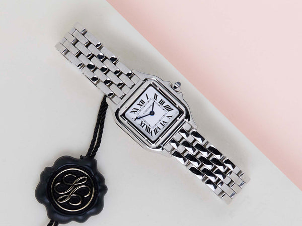 Panthère De Cartier Small 'Steel - Silver Roman Dial'