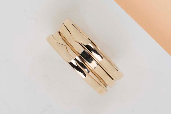 B.Zero 1 Three Band Ring - Yellow Gold - Size 58 - B