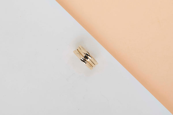 B.Zero 1 Three Band Ring - Yellow Gold - Size 58 - B